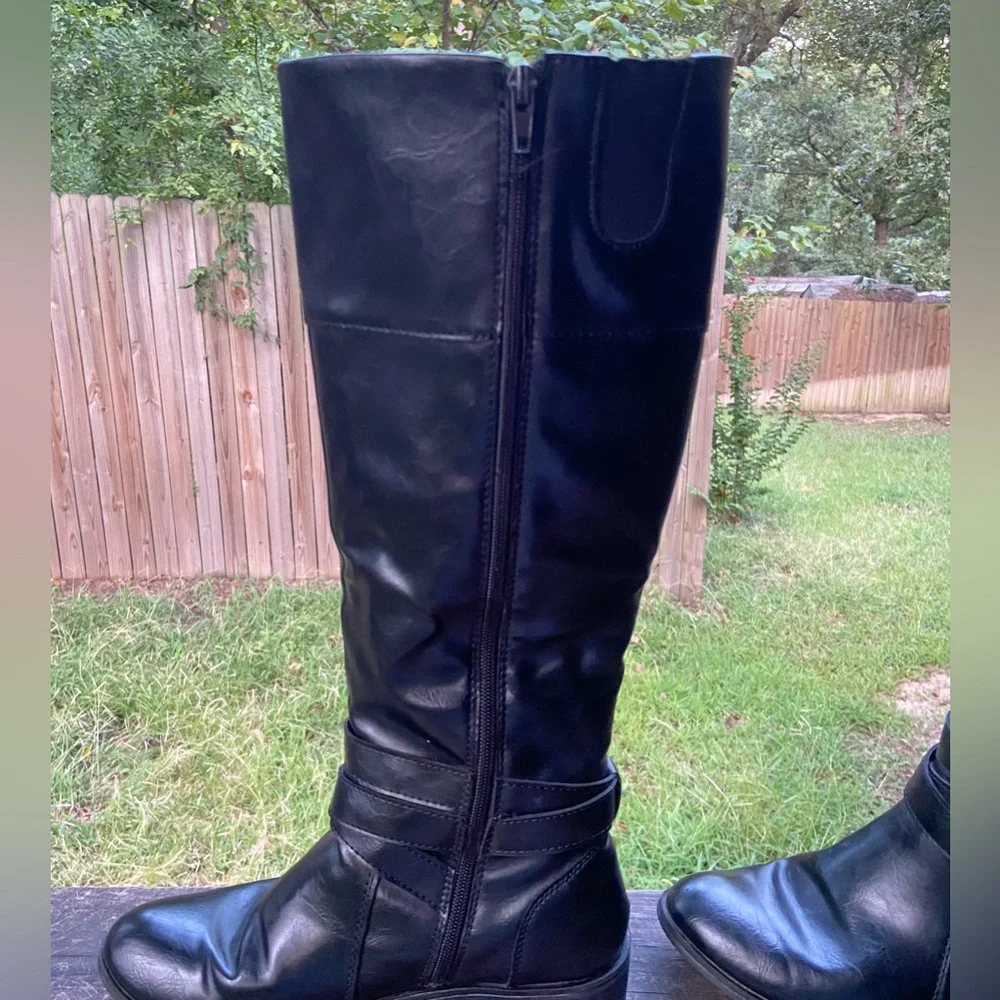 Arizona Delling Riding Boots -Elegant Black Knee-High Women's Boots